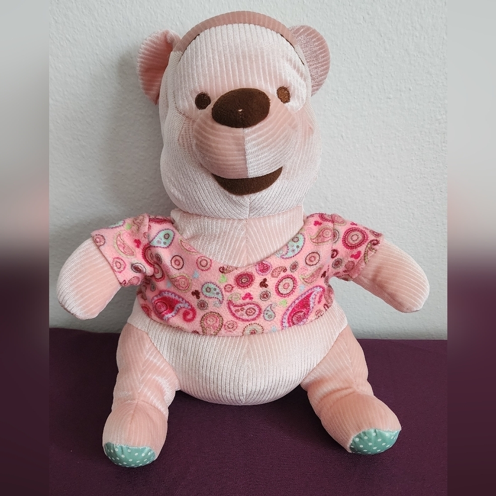 Disney Parks Winnie the Pooh Cordoroy Plush Bear 11"